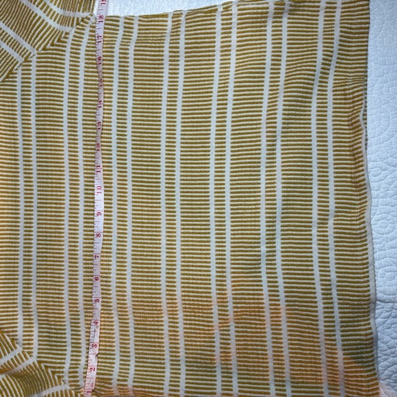 Anthropologie Tan and White Boxy Blouse - Picture 8 of 10